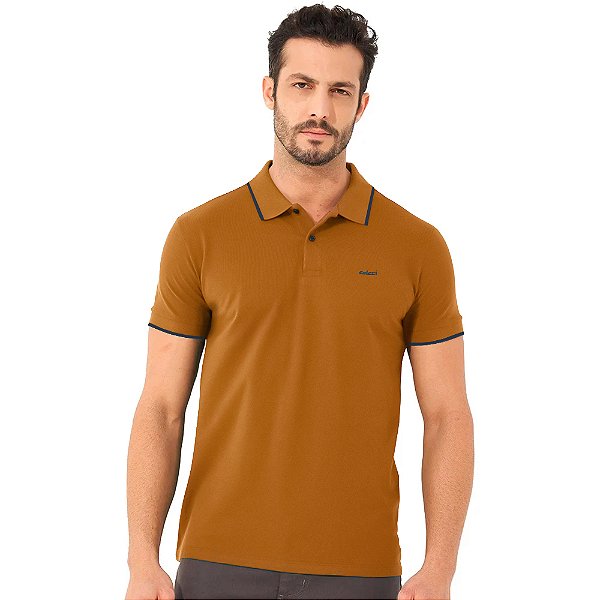 Camisa Polo Colcci Line Ou24 Amarelo Swift Masculino