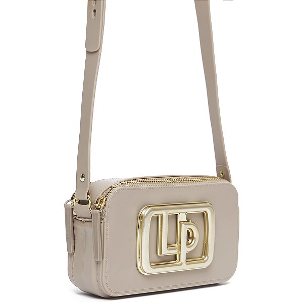 Bolsa Crossbody Lança Perfume Enfeite In24 Bege Feminino