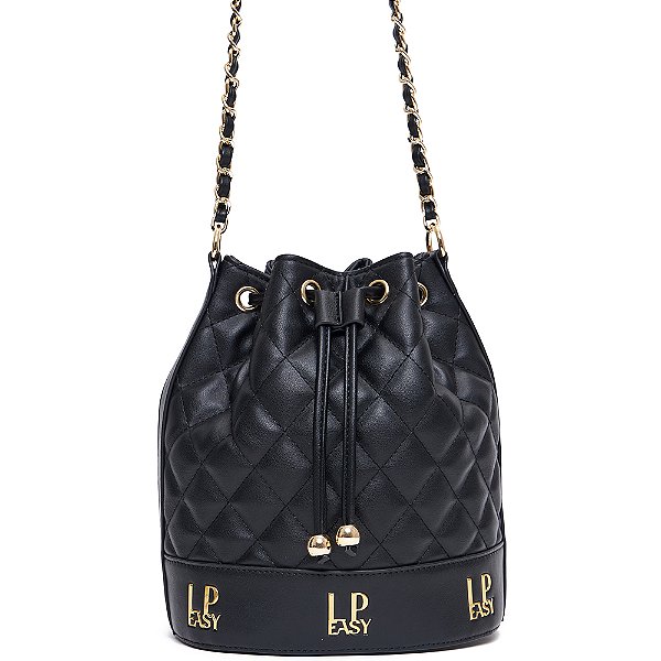 Bolsa Bucket Easy Lança Perfume Soft In24 Preto Feminino