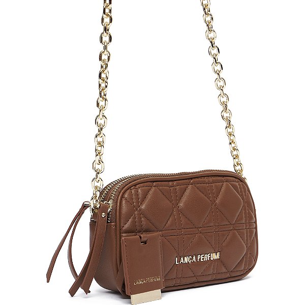 Bolsa Crossbody Lança Perfume Matelasse In24 Marrom Feminino
