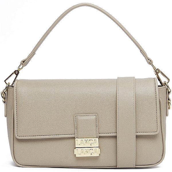 Bolsa Shoulder Lança Perfume Fecho In24 Bege Feminino