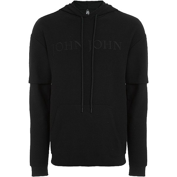 Moletom John John Glamour In24 Preto Masculino