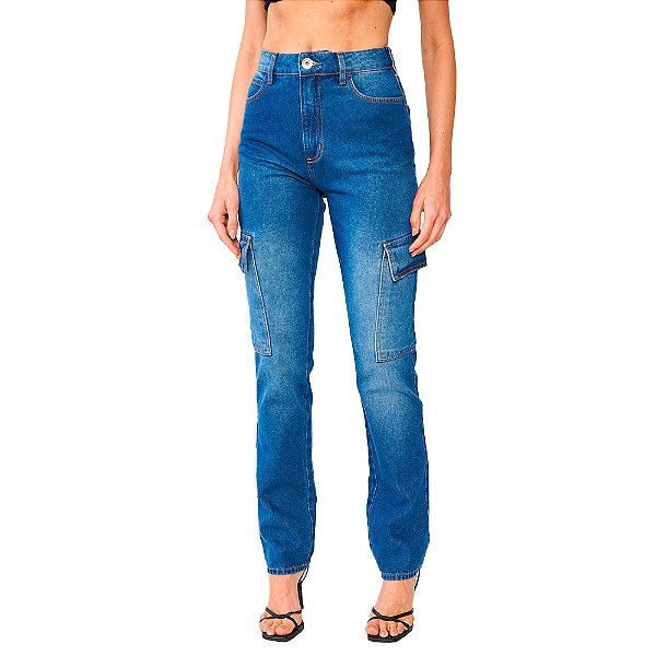 Calça Jeans Colcci Kendall Ou24 Azul Indigo Feminino
