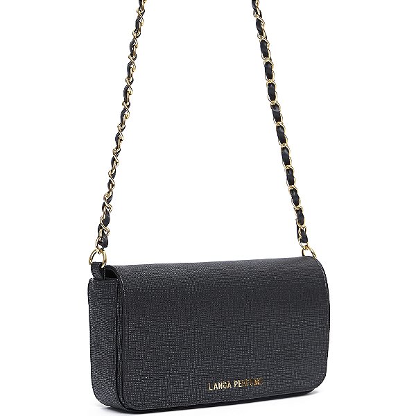 Bolsa Crossbody Lança Perfume Corrente In24 Preto Feminino