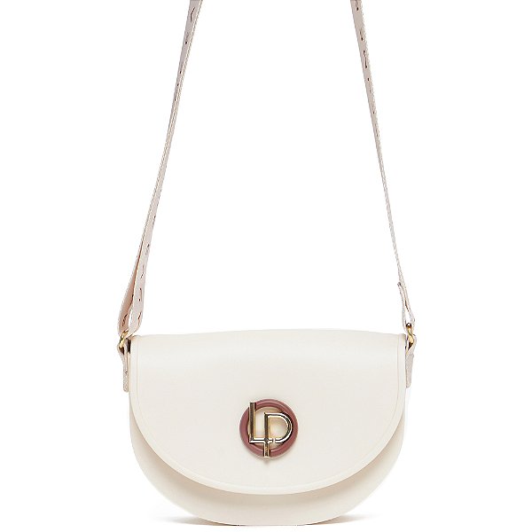 Bolsa Crossbody Easy Lança Perfume Logo In24 Bege Feminino