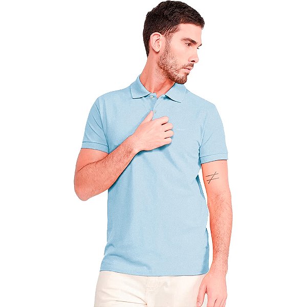 Camisa Polo Colcci Classic In24 Azul Cashmere Masculino