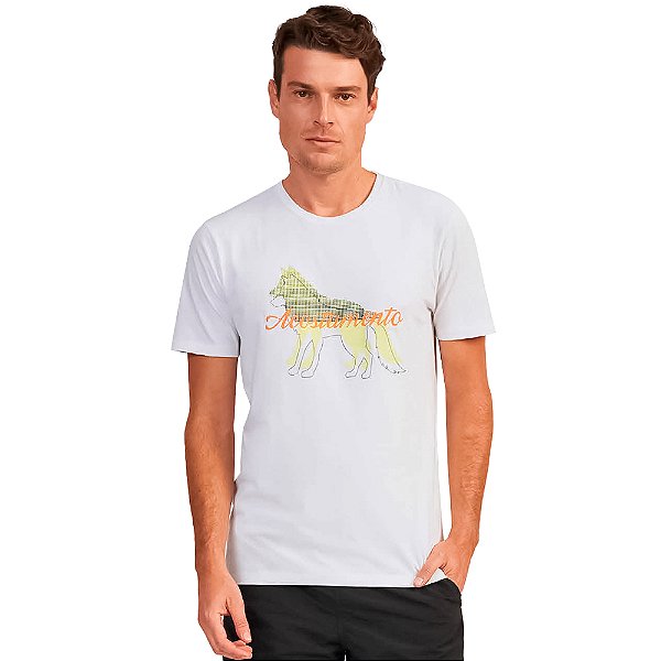 Camiseta Acostamento Sport UV Ou24 Branco Masculino