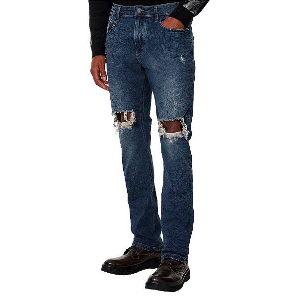 Calça Jeans John John Slim Begha In24 Azul Masculino