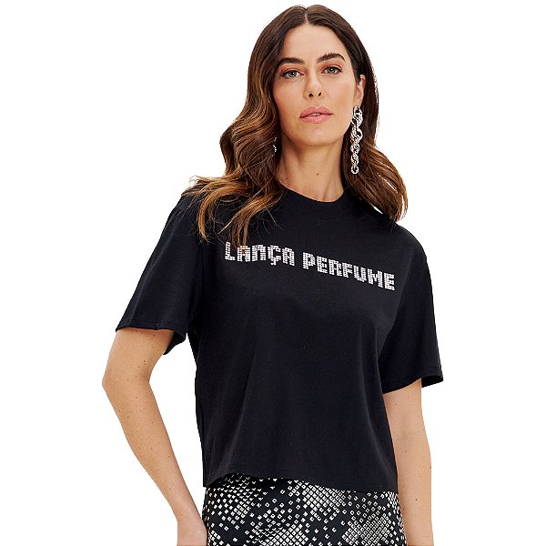 Camiseta Lança Perfume Signature In24 Preto Feminino