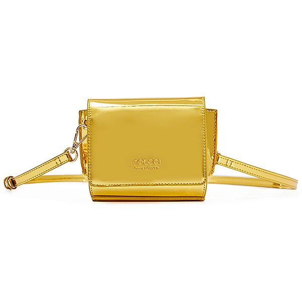 Bolsa Crossbody Colcci Mini Metal VE24 Dourado Feminino