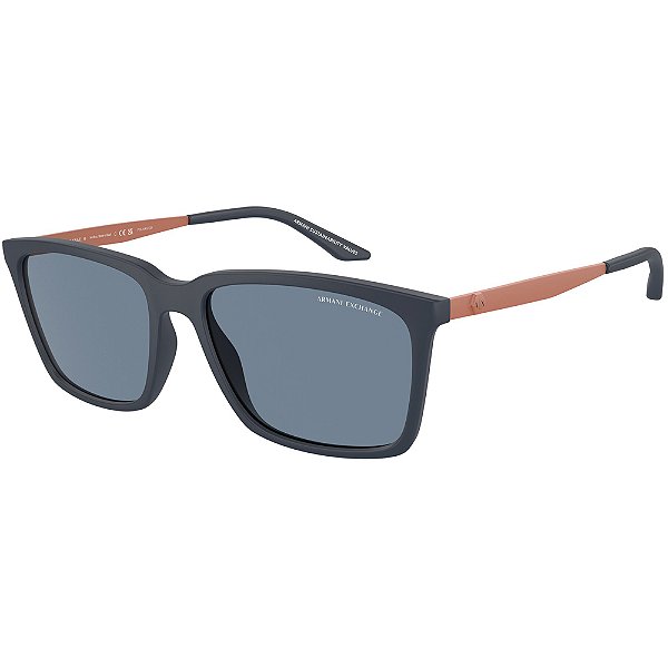 Óculos de Sol Armani Exchange 4138S 81812V Azul Masculino