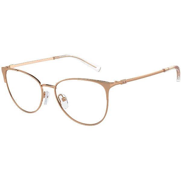 Armação Armani Exchange 1034 6103 Dourado Feminino