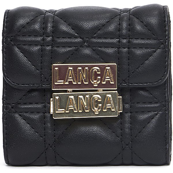 Carteira Lança Perfume Matelasse Fecho In24 Preto Feminino