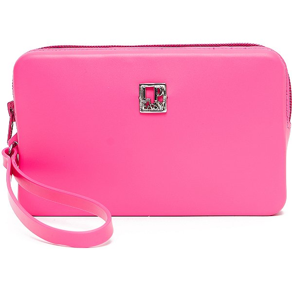 Bolsa Clutch Easy Lança Perfume Logo In24 Rosa Feminino