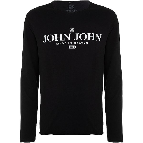 Camiseta John John Regular Flat In24 Preto Masculino