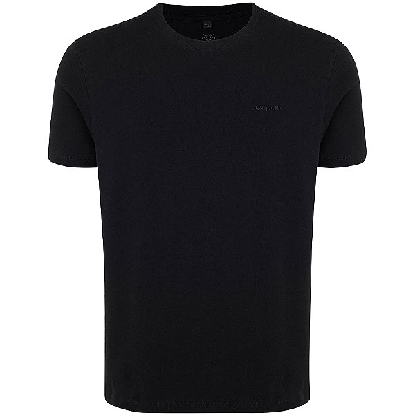 Camiseta John John Piquet Regular In24 Preto Masculino