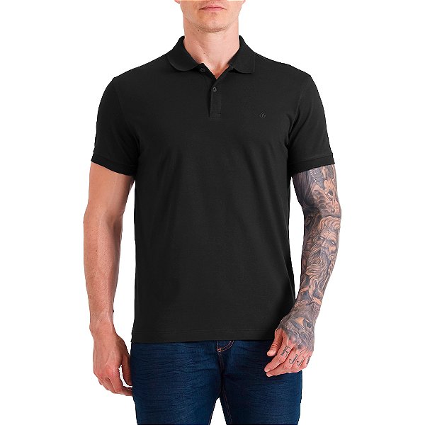 Camisa Polo Forum Muscle In24 Preto Masculino