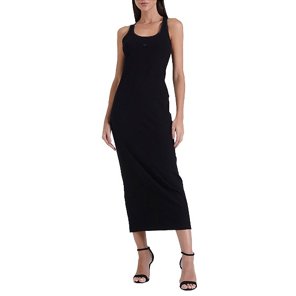 Vestido Canelado Forum Justo In24 Preto Feminino