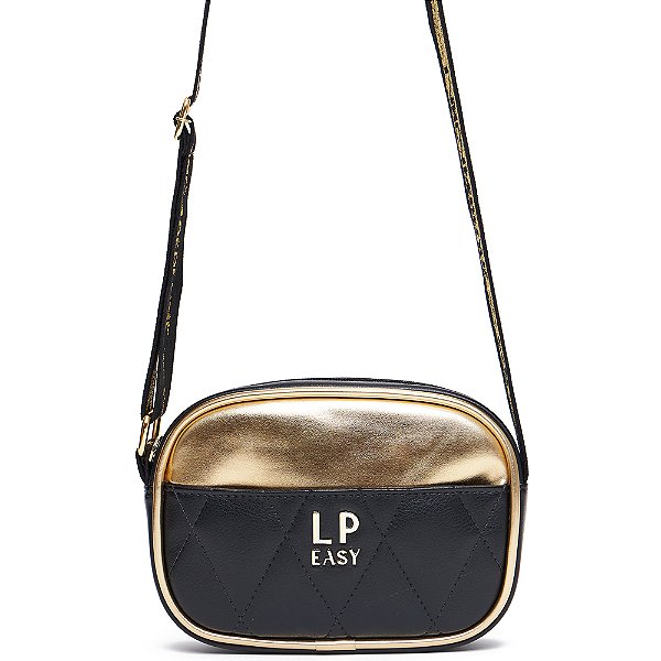 Bolsa Crossbody Easy Lança Perfume Metal In24 Preto Feminino