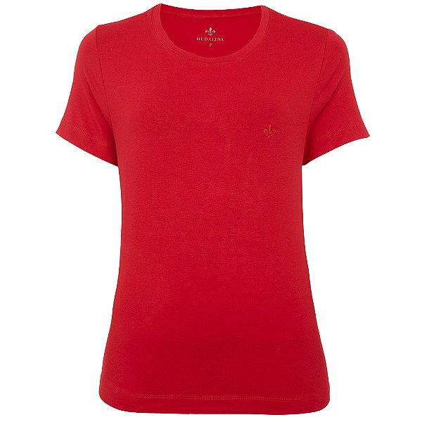 Blusa Dudalina New Essential In24 Vermelho Feminino