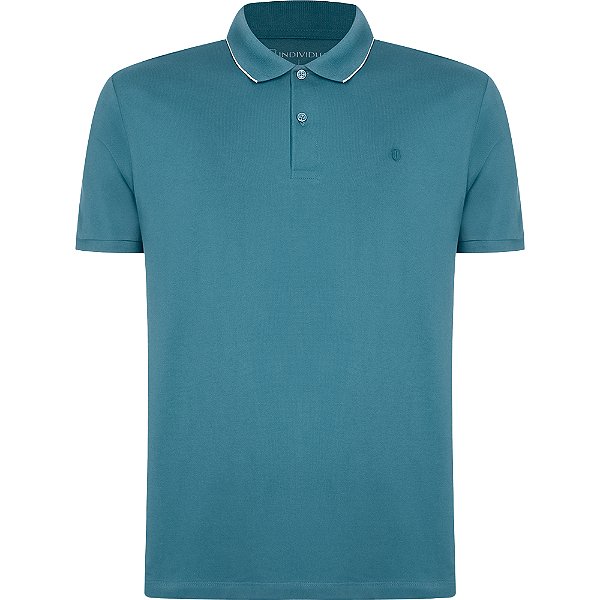 Camisa Polo Individual Basic Regular Ou24 Azul Masculino