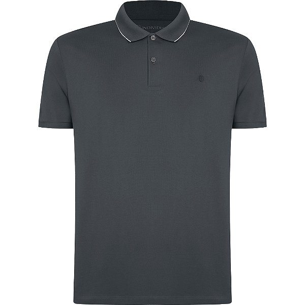 Camisa Polo Individual Basic Regular Ou24 Cinza Masculino