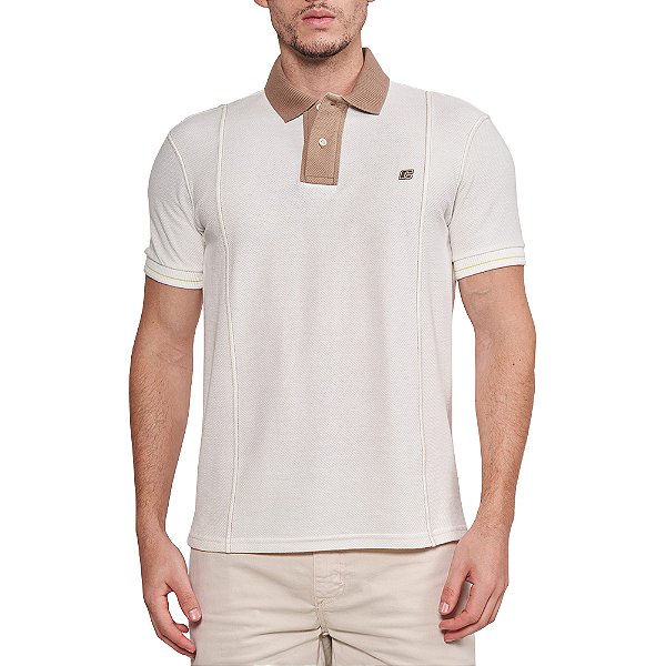 Camisa Polo Colcci Modern In24 Off White Masculino