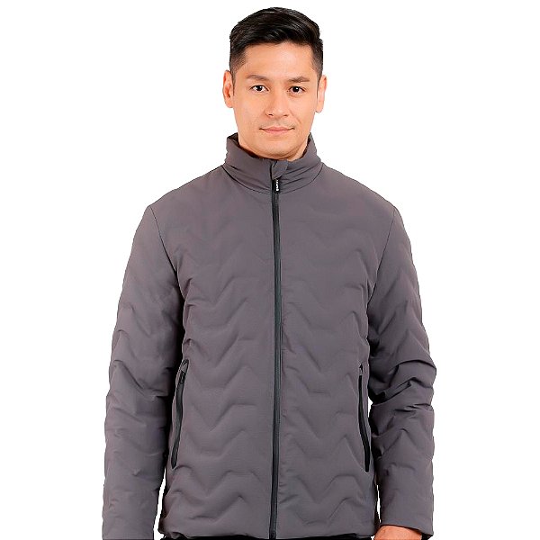 Jaqueta Puffer Aramis Liquid Repeller In24 Cinza Masculino