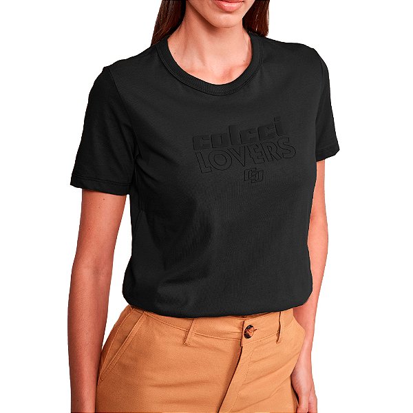 Camiseta Colcci Lovers In24 Preto Feminino