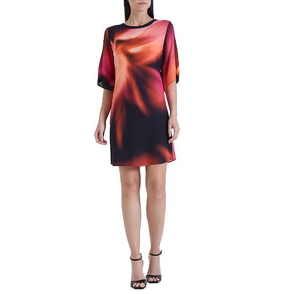 Vestido Forum Estampado In24 Preto Feminino