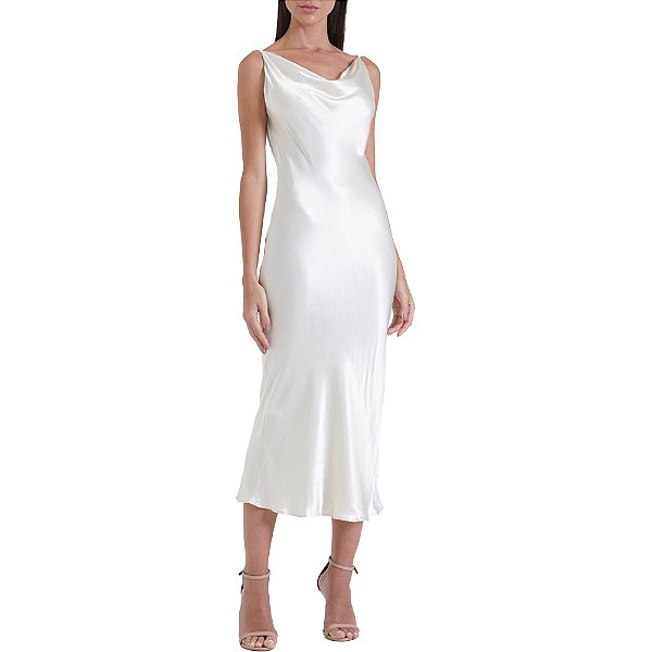 Vestido Forum Tecido Plano In24 Bege Feminino
