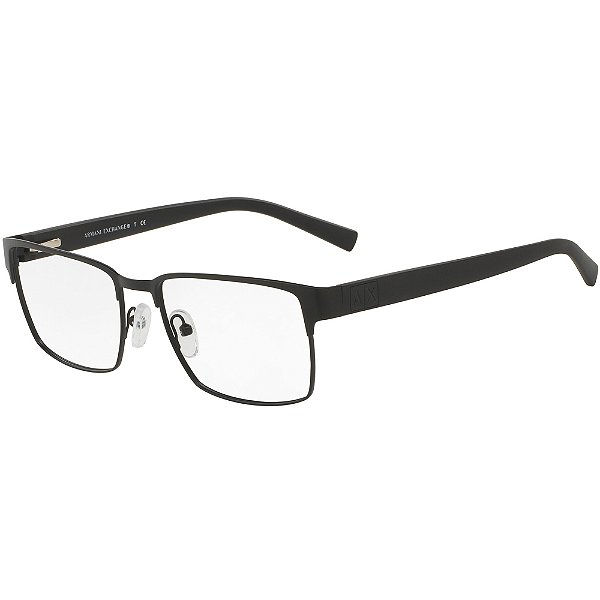 Armação Armani Exchange 1019L 6063 Preto Fosco Masculino