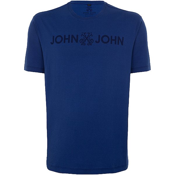 Camiseta John John Regular Basic In24 Azul Masculino