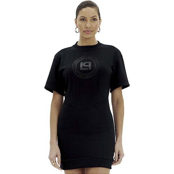 Vestido Easy Lança Perfume Curto In24 Preto Feminino