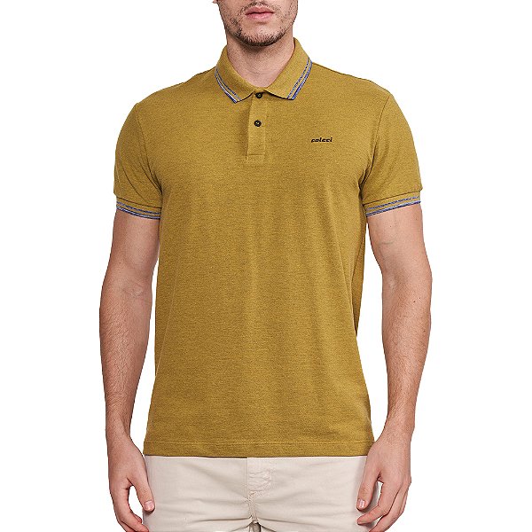 Camisa Polo Colcci Malha In24 Verde Masculino