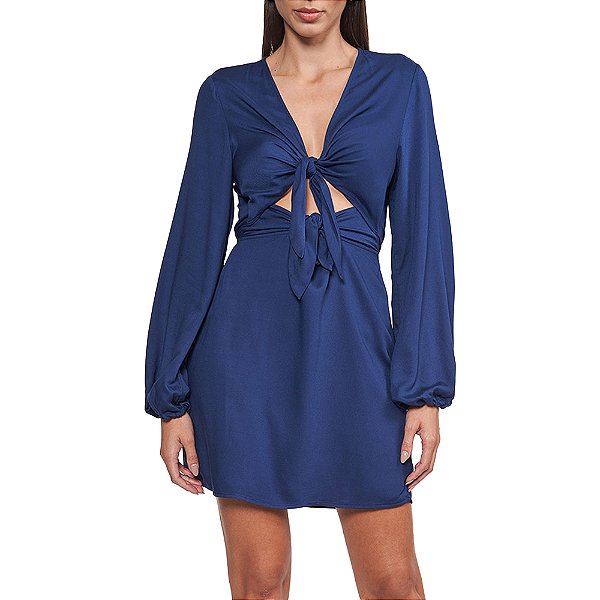 Vestido Colcci Tecido Plano In24 Marinho Feminino