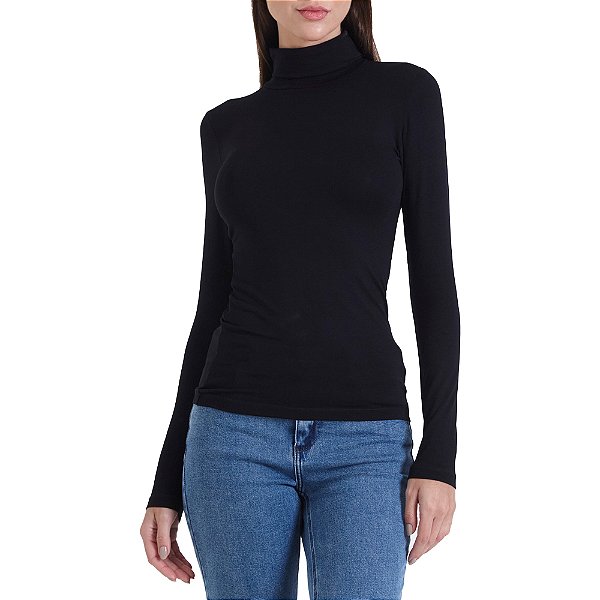 Blusa Forum Gola In24 Preto Feminino