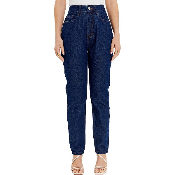 Calça Lança Perfume Luna Mom Sh In24a Azul Feminino