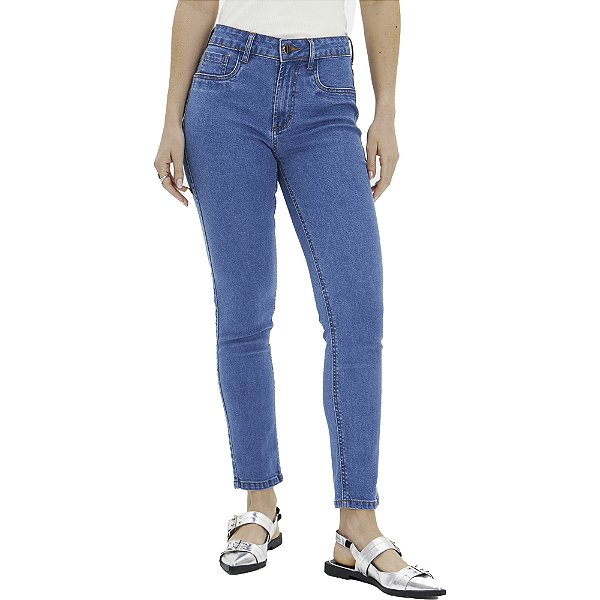 Calça Easy Lança Perfume Skinny A H In24 Azul Feminino