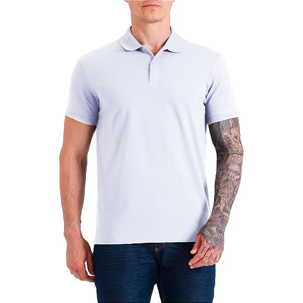 Camisa Polo Forum Muscle In24 Branco Masculino