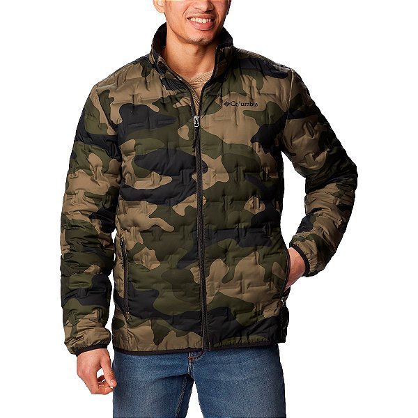 Jaqueta Columbia Down Delta Ridge Verde Camu Masculino