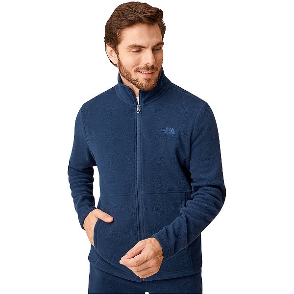 Jaqueta The North Face Fleece Glacier Marinho Masculino