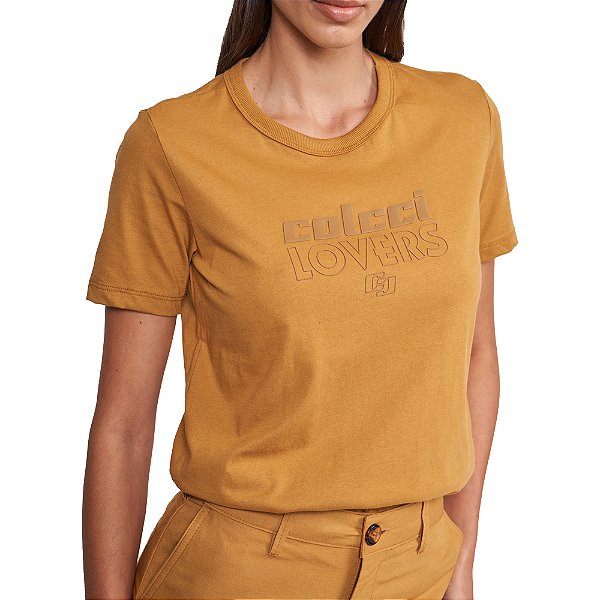 Camiseta Colcci Lovers In24 Marrom Ebbela Feminino