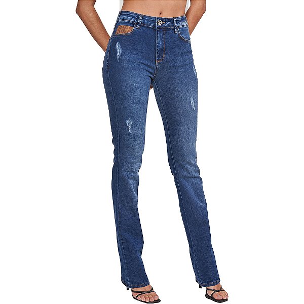 Calça Jeans Colcci Bia In24b Azul Indigo Feminino