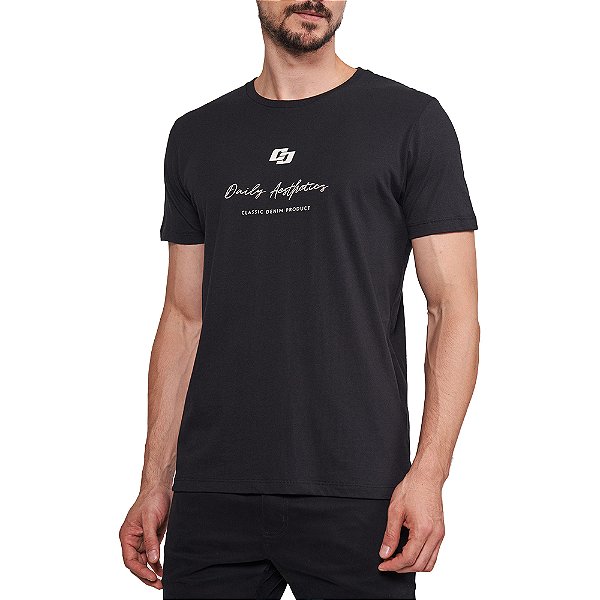 Camiseta Colcci Daily In24 Preto Masculino