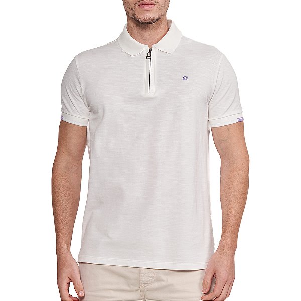 Camisa Polo Colcci Malha In24 Off White Masculino
