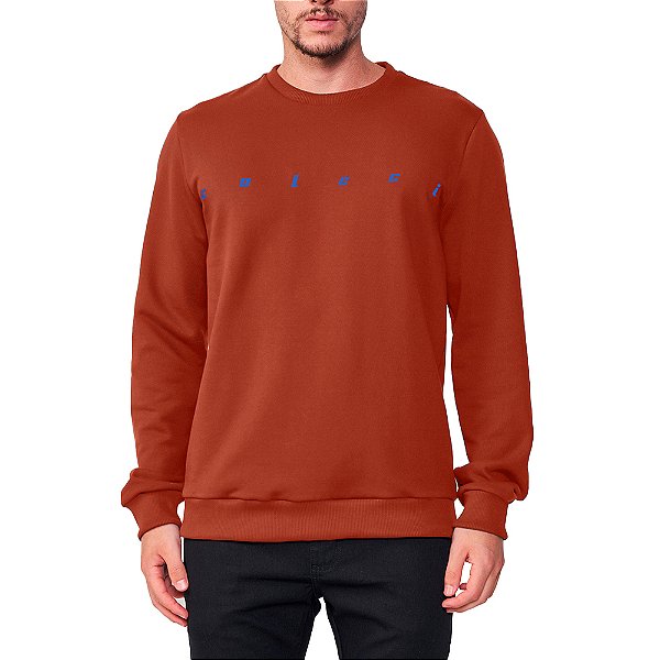 Moletom Colcci Slim In24 Laranja Masculino