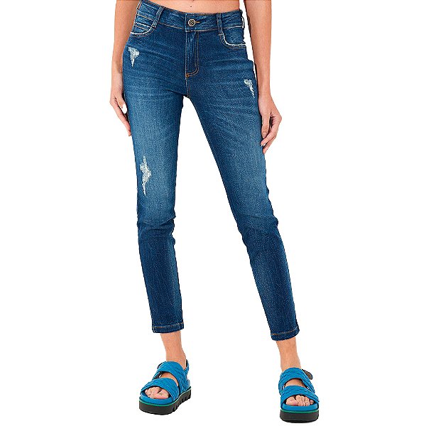 Calça Jeans Colcci Slim Bia In24 Azul Feminino