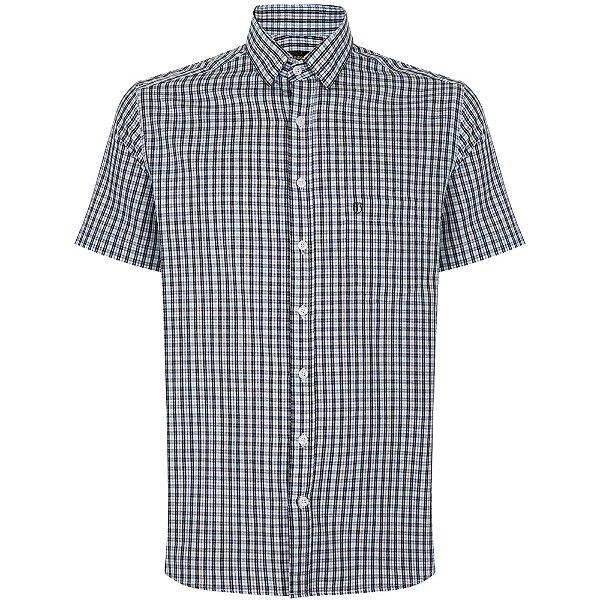 Camisa Individual Slim Henrique In24 Azul Escuro Masculino
