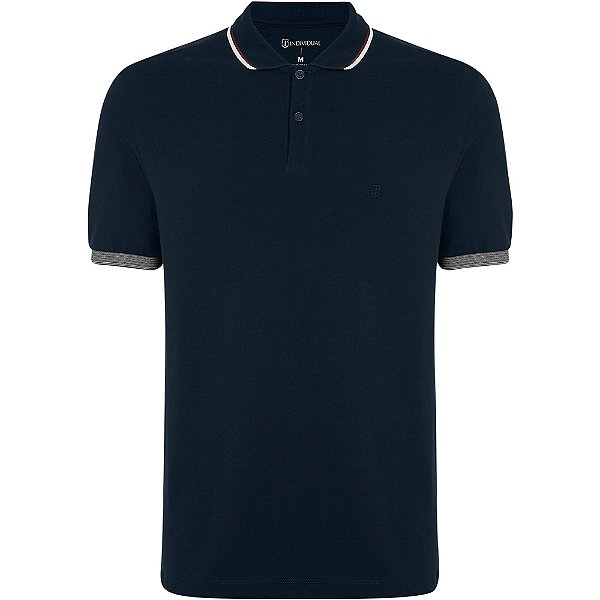 Camisa Polo Individual Regular In24 Marinho Masculino